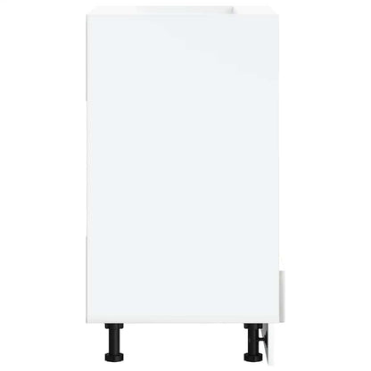 Oven Cabinet Kalmar Concrete Grey Engineered Wood