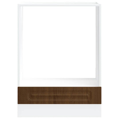 Oven Cabinet "Kalmar" Brown Oak Engineered Wood