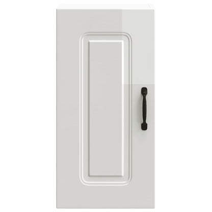 Kitchen Wall Cabinet "Kalmar" High Gloss White Engineered Wood
