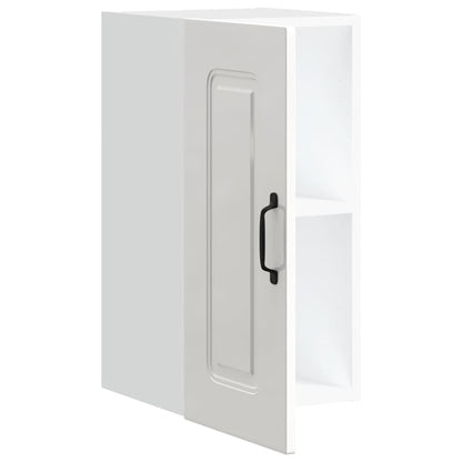 Kitchen Wall Cabinet Kalmar High Gloss White Engineered Wood