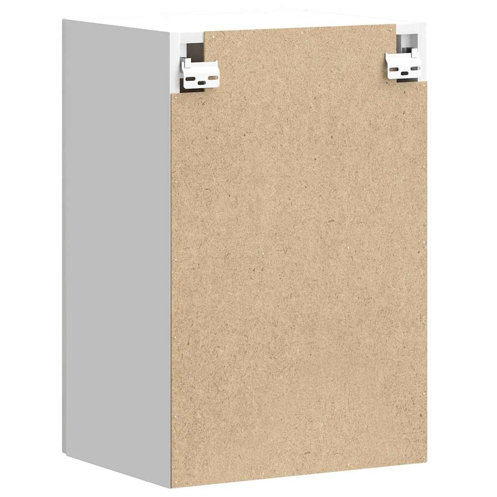 Kitchen Wall Cabinet Kalmar High Gloss White Engineered Wood