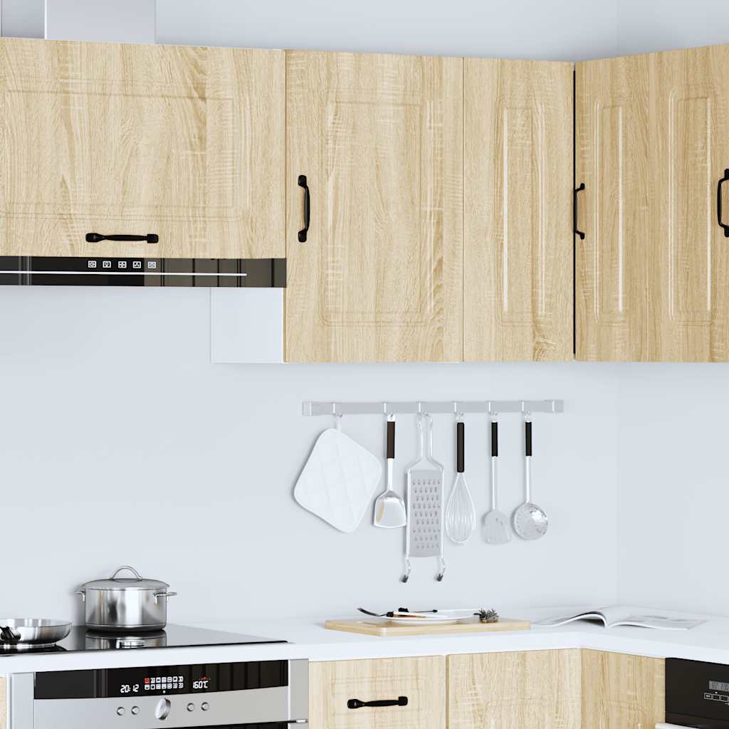 Kitchen Wall Cabinet Kalmar Sonoma Oak Engineered Wood