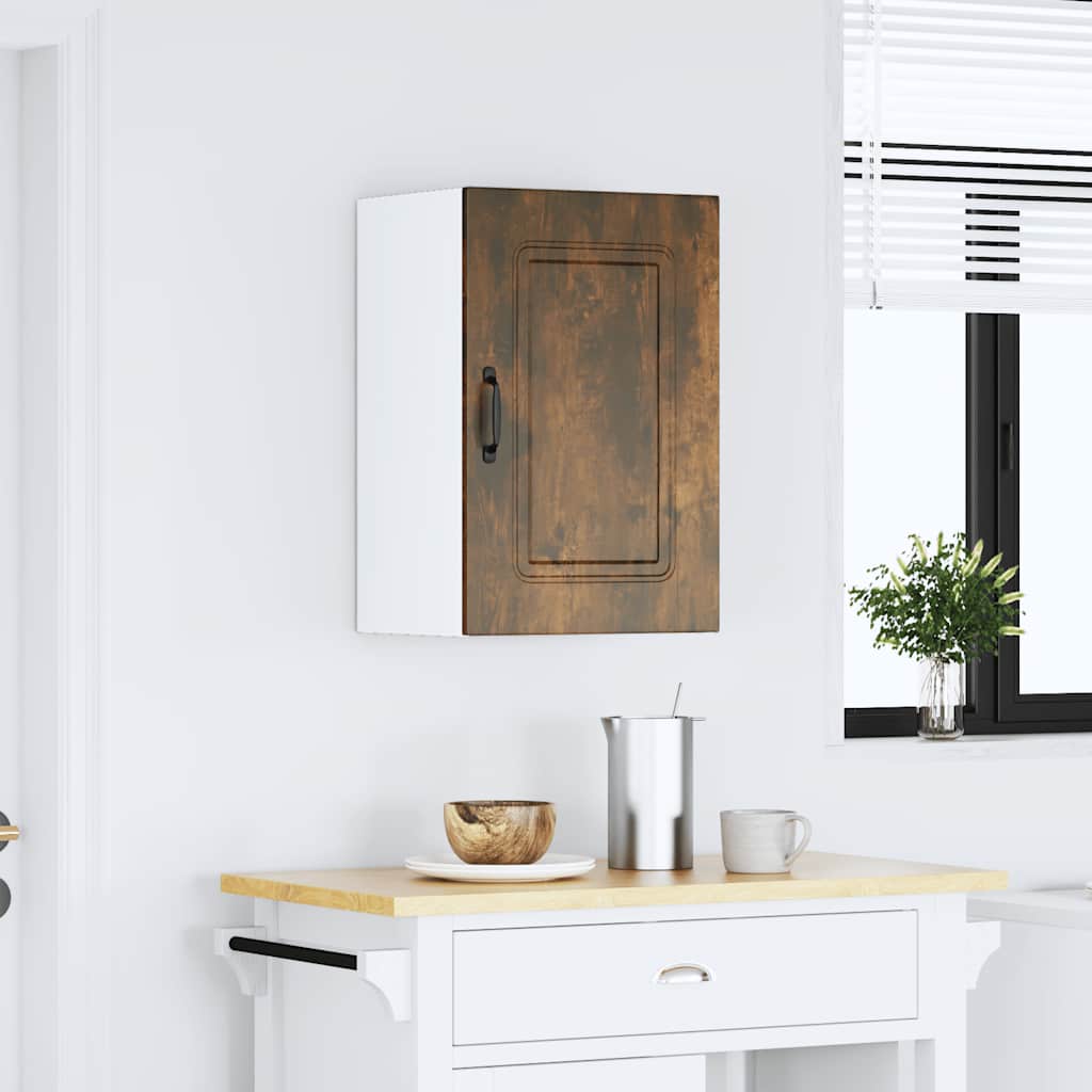 Kitchen Wall Cabinet Kalmar Smoked Oak Engineered Wood