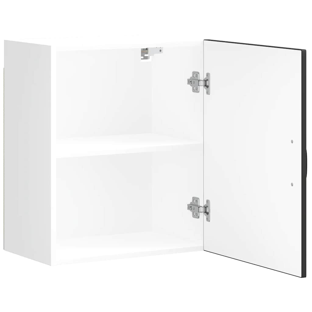 Kitchen Wall Cabinet Kalmar Black Engineered Wood