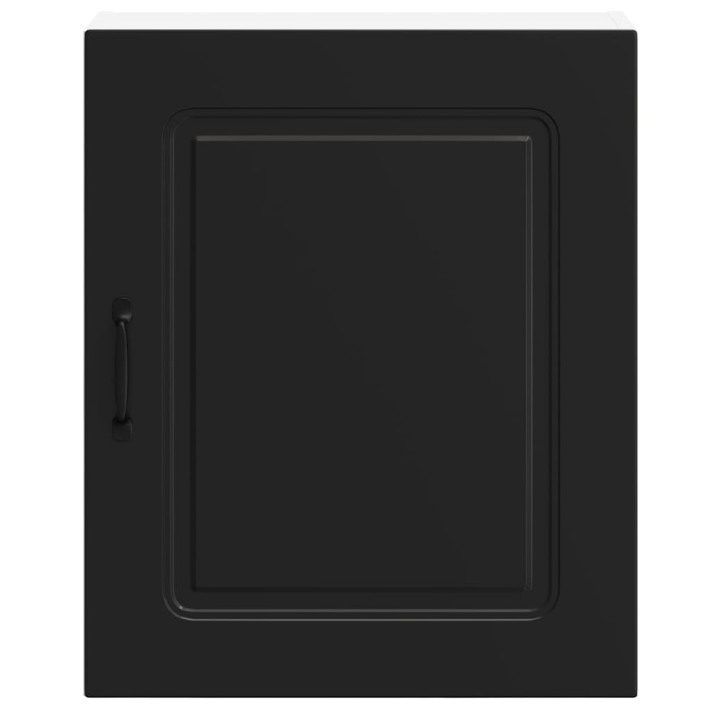 Kitchen Wall Cabinets 2 pcs Kalmar Black Engineered Wood