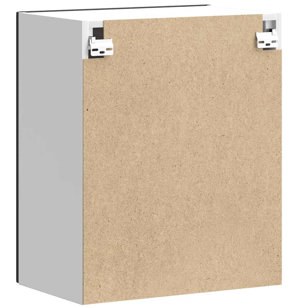 Kitchen Wall Cabinets 2 pcs Kalmar Black Engineered Wood