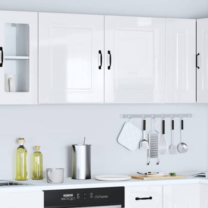 Kitchen Wall Cabinets 2 pcs "Kalmar" High Gloss White
