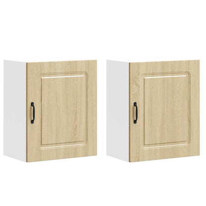 Kitchen Wall Cabinets 2 pcs Kalmar Sonoma Oak Engineered Wood