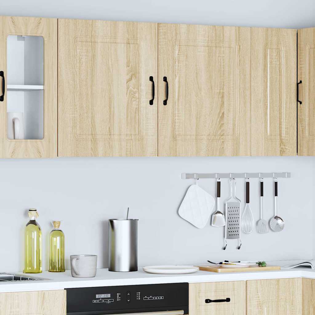 Kitchen Wall Cabinets 2 pcs Kalmar Sonoma Oak Engineered Wood