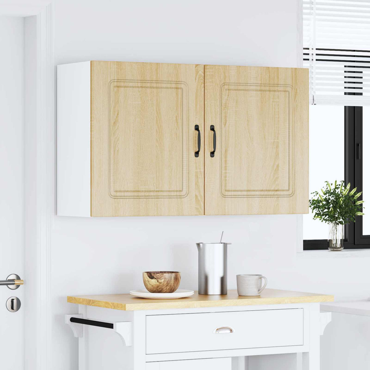 Kitchen Wall Cabinets 2 pcs Kalmar Sonoma Oak Engineered Wood