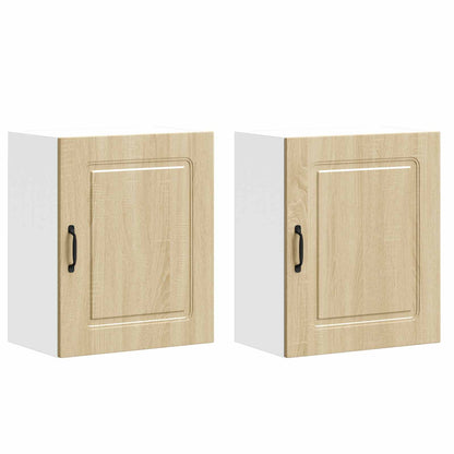 Kitchen Wall Cabinets 2 pcs Kalmar Sonoma Oak Engineered Wood