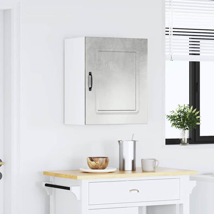 Kitchen Wall Cabinet Kalmar Concrete Grey Engineered Wood