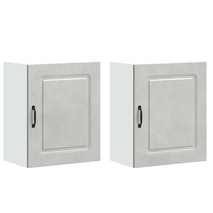 Kitchen Wall Cabinets 2 pcs "Kalmar" Concrete Grey