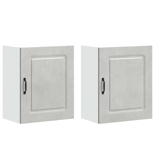 Kitchen Wall Cabinets 2 pcs "Kalmar" Concrete Grey