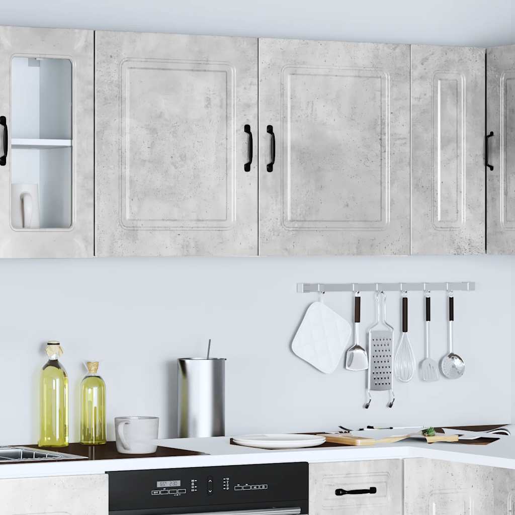 Kitchen Wall Cabinets 2 pcs "Kalmar" Concrete Grey