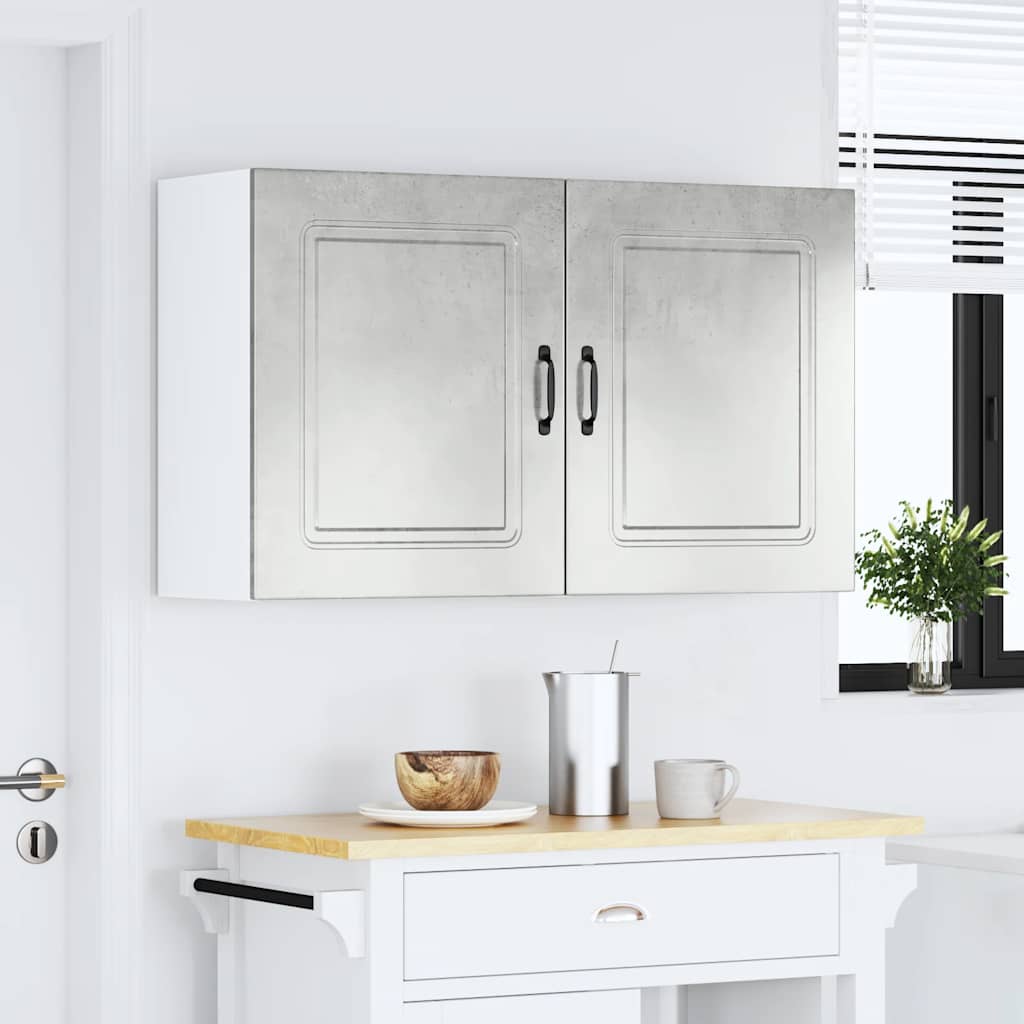 Kitchen Wall Cabinets 2 pcs Kalmar Concrete Grey Engineered Wood