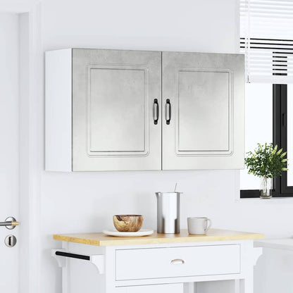 Kitchen Wall Cabinets 2 pcs Kalmar Concrete Grey Engineered Wood