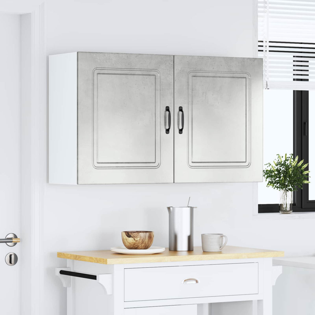 Kitchen Wall Cabinets 2 pcs "Kalmar" Concrete Grey