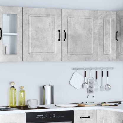Kitchen Wall Cabinets 2 pcs "Kalmar" Concrete Grey