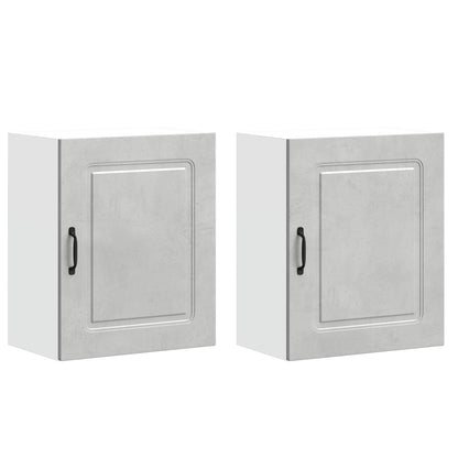Kitchen Wall Cabinets 2 pcs "Kalmar" Concrete Grey