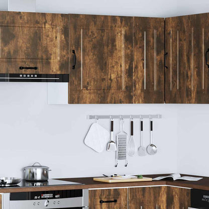 Kitchen Wall Cabinet Kalmar Smoked Oak Engineered Wood