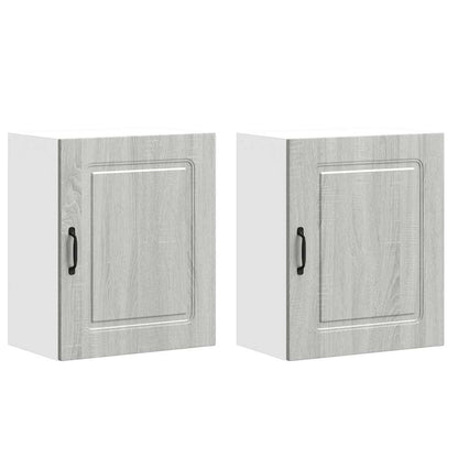 Kitchen Wall Cabinets 2 pcs Kalmar Grey Sonoma Engineered Wood