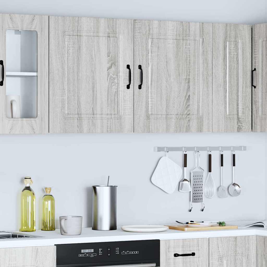 Kitchen Wall Cabinets 2 pcs Kalmar Grey Sonoma Engineered Wood