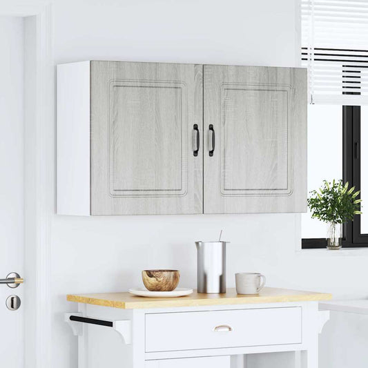 Kitchen Wall Cabinets 2 pcs Kalmar Grey Sonoma Engineered Wood