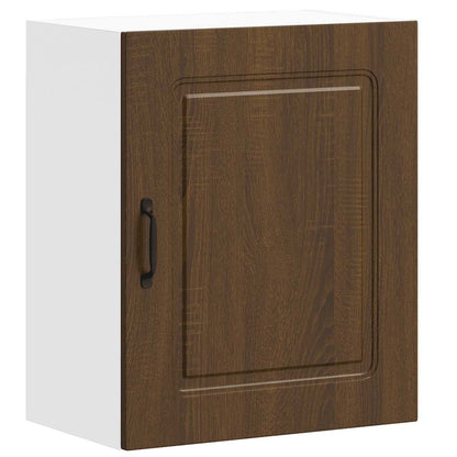 Kitchen Wall Cabinet Kalmar Brown Oak Engineered Wood