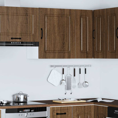 Kitchen Wall Cabinet Kalmar Brown Oak Engineered Wood