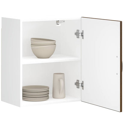 Kitchen Wall Cabinet Kalmar Brown Oak Engineered Wood