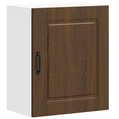 Kitchen Wall Cabinet Kalmar Brown Oak Engineered Wood