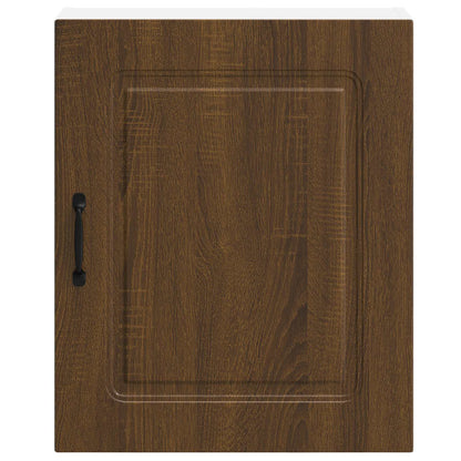 Kitchen Wall Cabinet Kalmar Brown Oak Engineered Wood