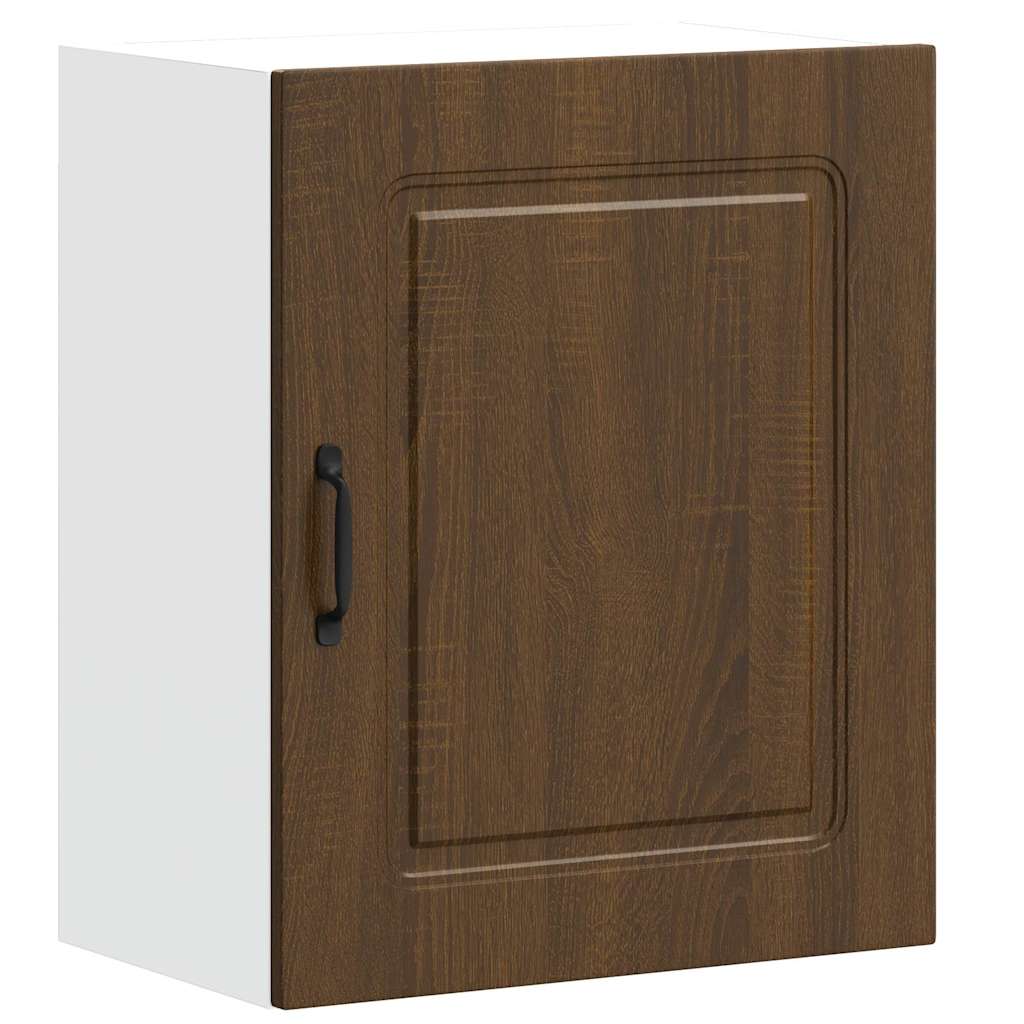 Kitchen Wall Cabinets 2 pcs Kalmar Brown Oak Engineered Wood