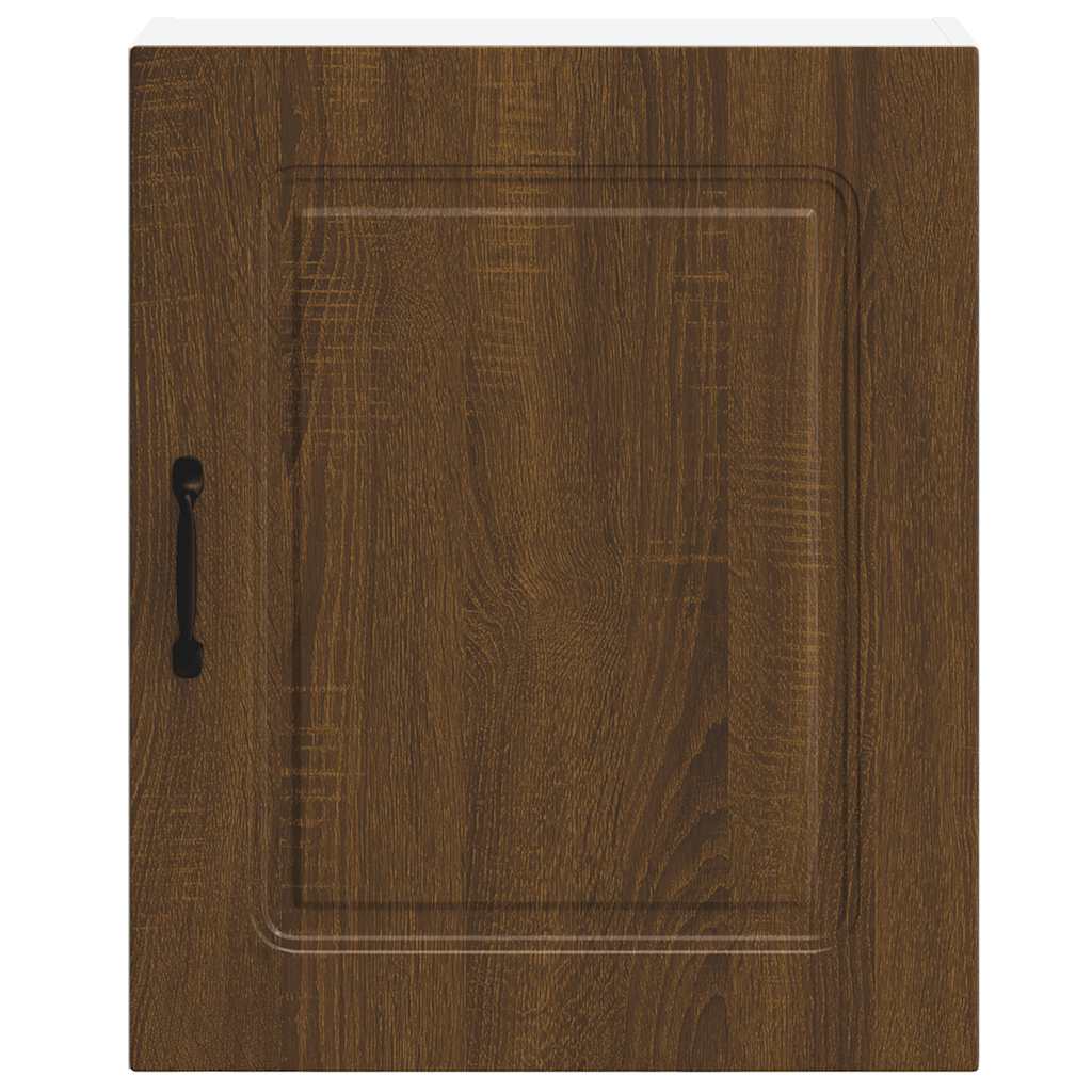 Kitchen Wall Cabinets 2 pcs Kalmar Brown Oak Engineered Wood
