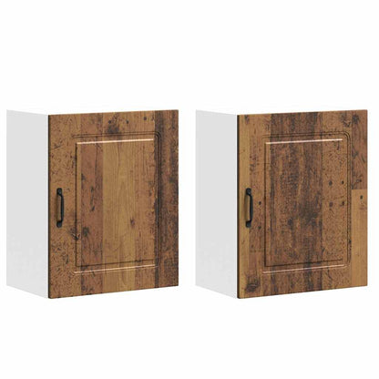 Kitchen Wall Cabinets 2 pcs Kalmar Old Wood Engineered Wood