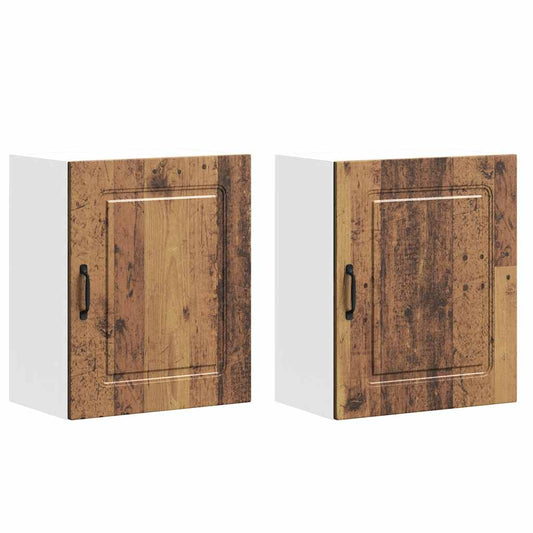 Kitchen Wall Cabinets 2 pcs Kalmar Old Wood Engineered Wood