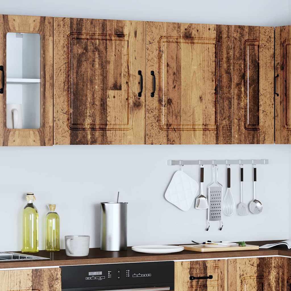 Kitchen Wall Cabinets 2 pcs Kalmar Old Wood Engineered Wood