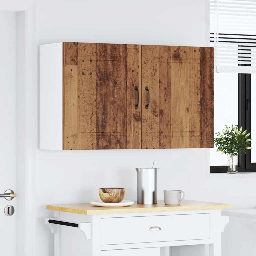 Kitchen Wall Cabinets 2 pcs Kalmar Old Wood Engineered Wood