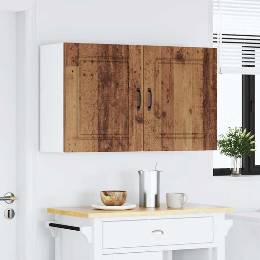 Kitchen Wall Cabinets 2 pcs Kalmar Old Wood Engineered Wood