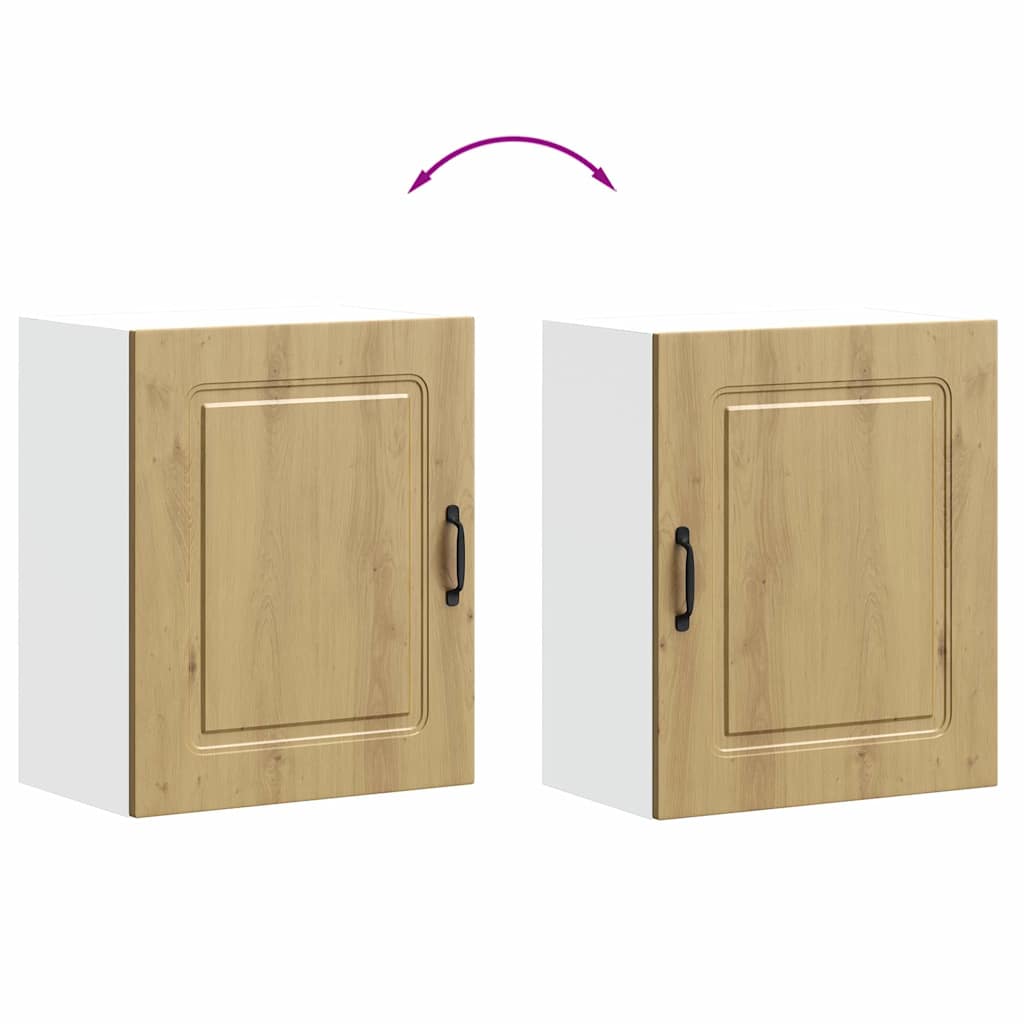 Kitchen Wall Cabinet Kalmar Artisan Oak Engineered Wood