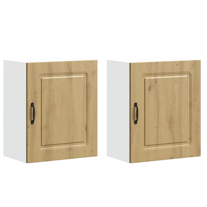 Kitchen Wall Cabinets 2 pcs Kalmar Artisan Oak Engineered Wood