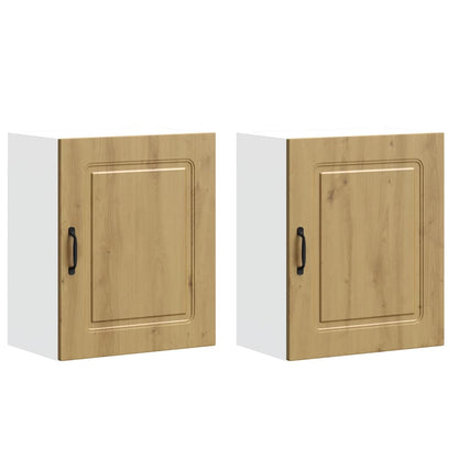 Kitchen Wall Cabinets 2 pcs Kalmar Artisan Oak Engineered Wood