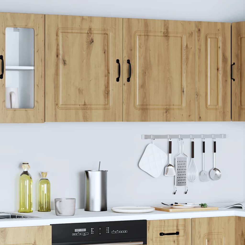 Kitchen Wall Cabinets 2 pcs Kalmar Artisan Oak Engineered Wood