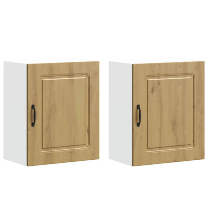 Kitchen Wall Cabinets 2 pcs Kalmar Artisan Oak Engineered Wood