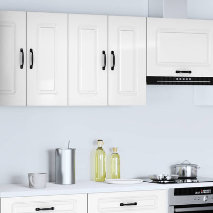 Kitchen Wall Cabinet "Kalmar" High Gloss White Engineered Wood