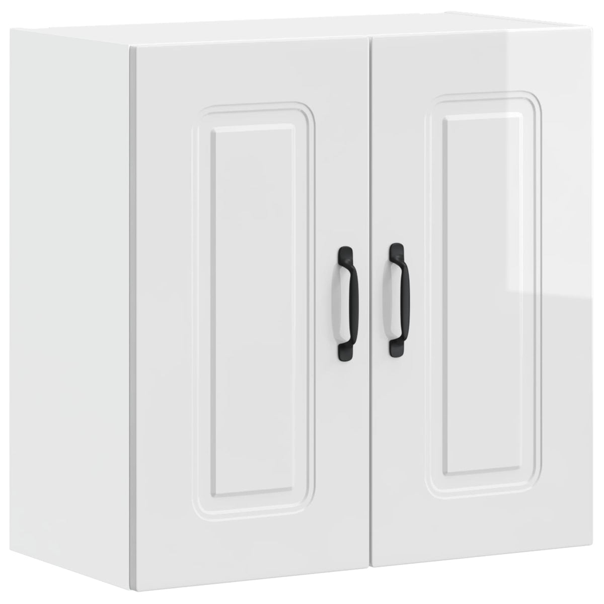 Kitchen Wall Cabinet "Kalmar" High Gloss White Engineered Wood