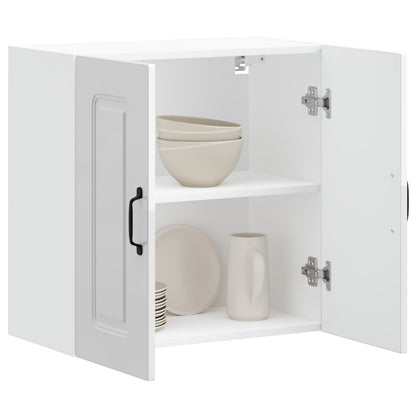 Kitchen Wall Cabinet "Kalmar" High Gloss White Engineered Wood