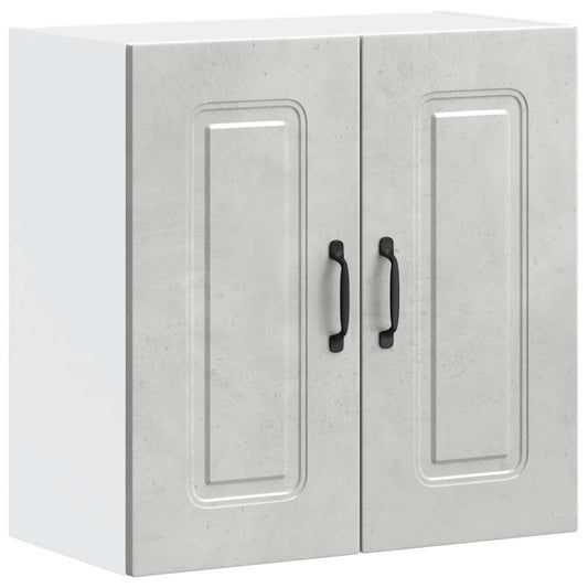 Kitchen Wall Cabinet "Kalmar" Concrete Grey Engineered Wood
