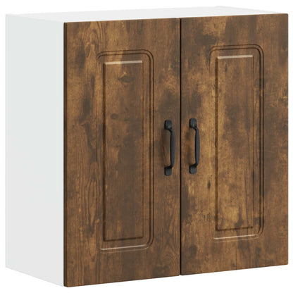 Kitchen Wall Cabinet "Kalmar" Smoked Oak Engineered Wood